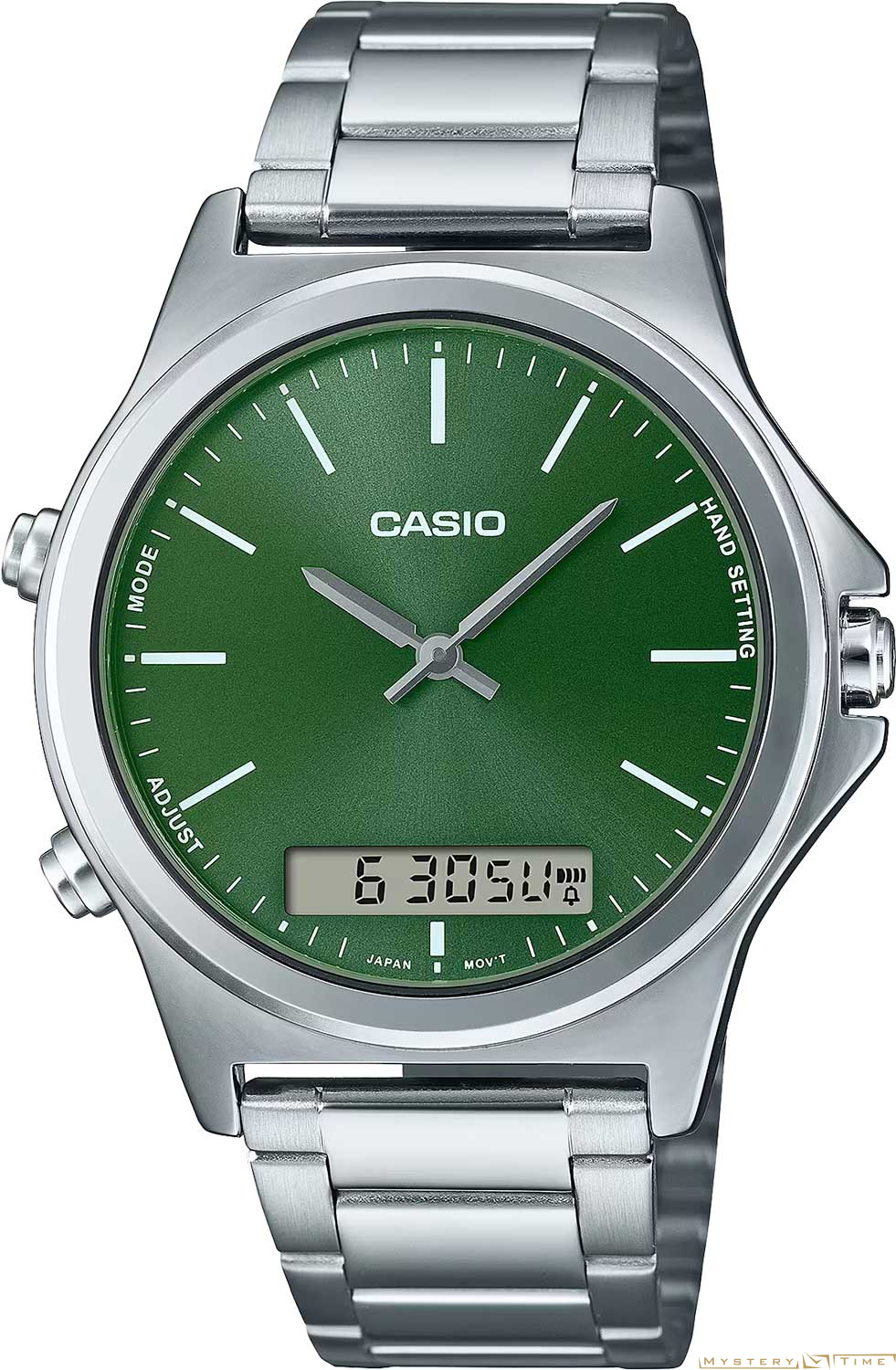 Часы японские наручные мужские кварцевые на браслете Casio MTP-VC01D-3E