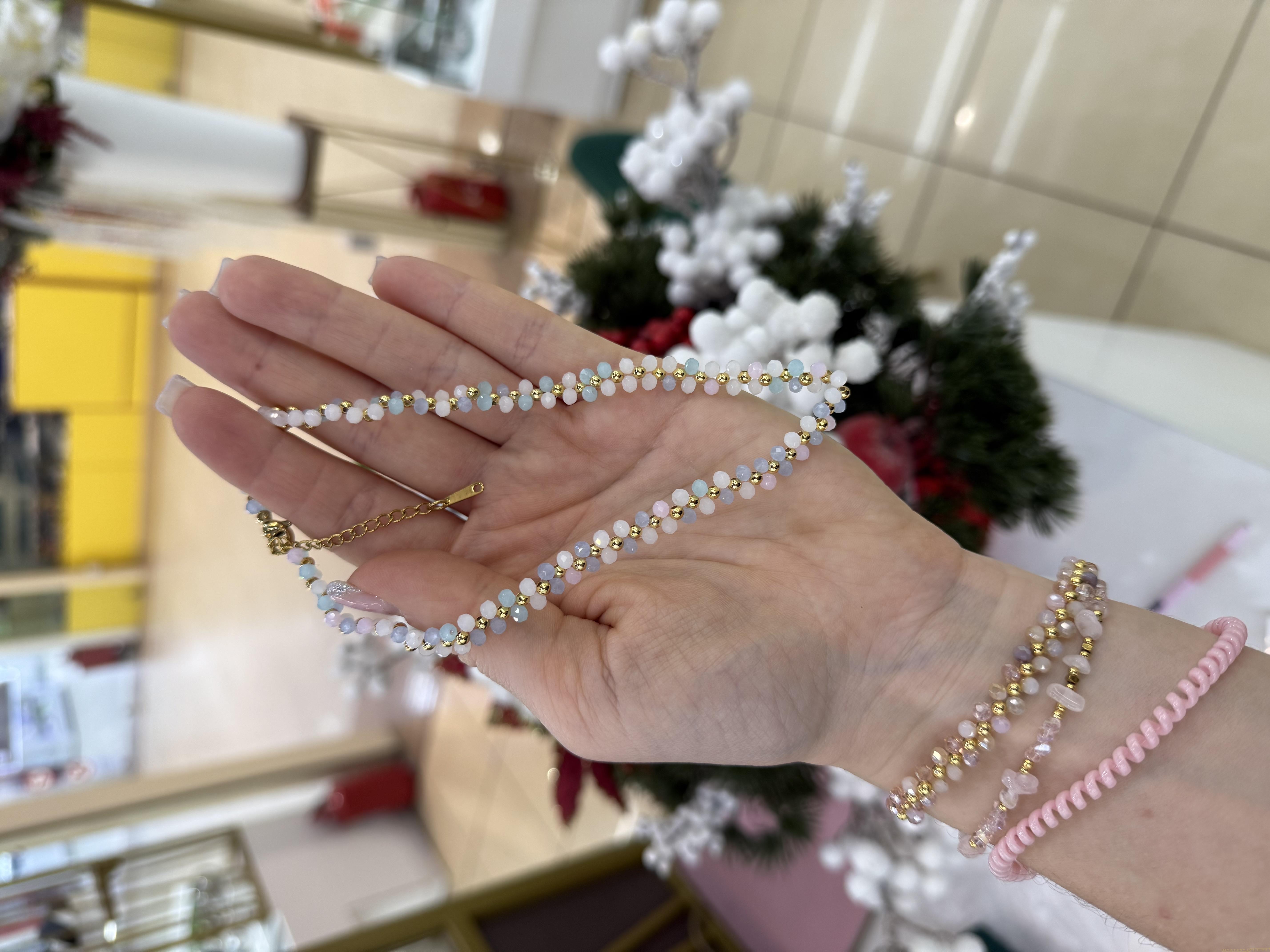 Чокер бисер клевер